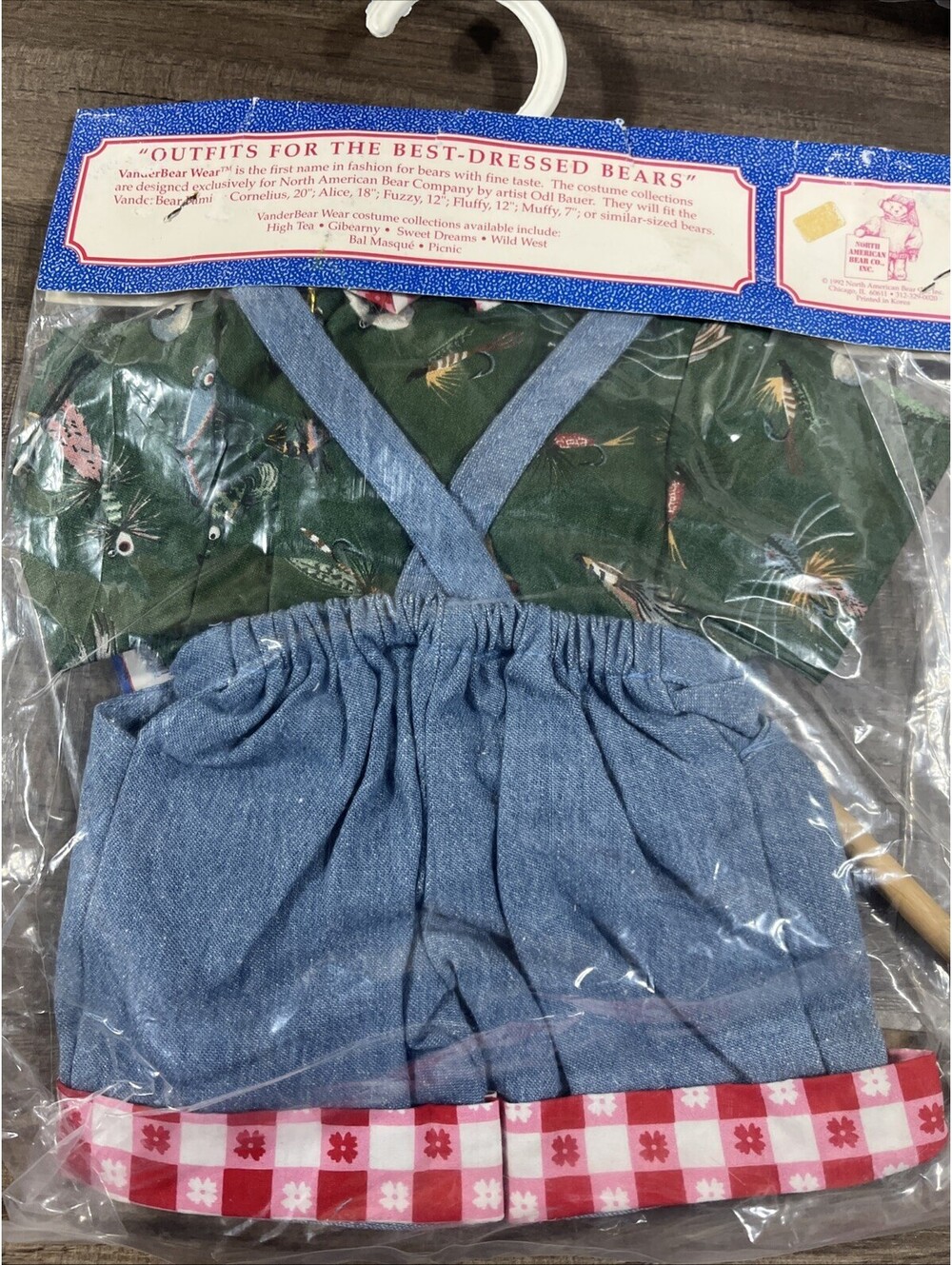 2 NEW VanderBear Wear Outfits: Fuzzy & Fluffy Picnic - Picture 4 of 5